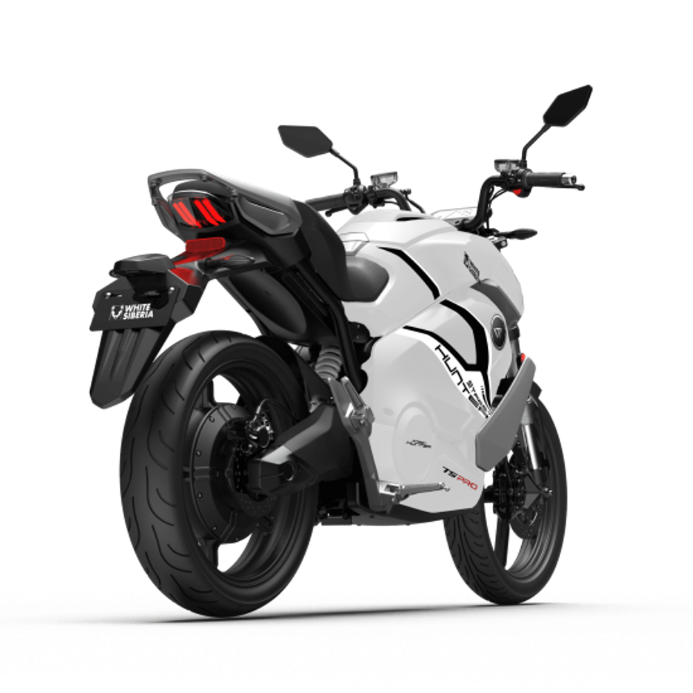 Электромотоцикл WHITE SIBERIA SUPER SOCO TS STREET HUNTER PRO Белый