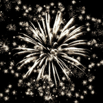 Римские свечи "Гжель" 4 штуки (8 залпов в каждой, калибр 0,8") Огненный цветок