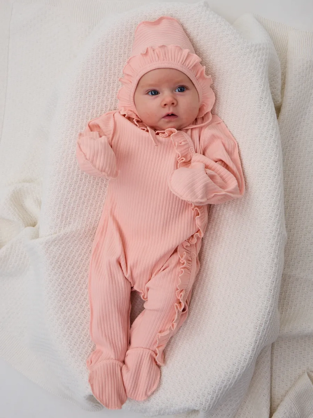 Слип для новорожденных девочек с антицарапками