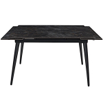 Стол керамический LA ALTA DENVER UMBER GLOSS 120, каркас черный