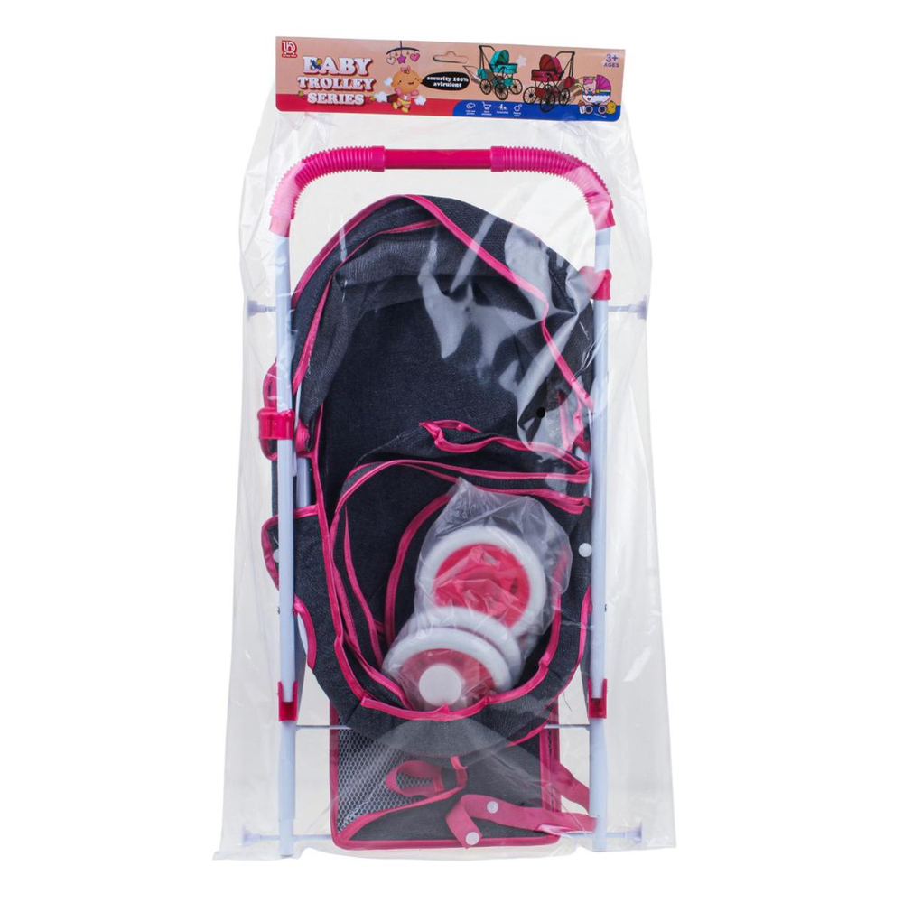 Коляска для кукол лежачая 35*62*66 см. пакет 936B-8