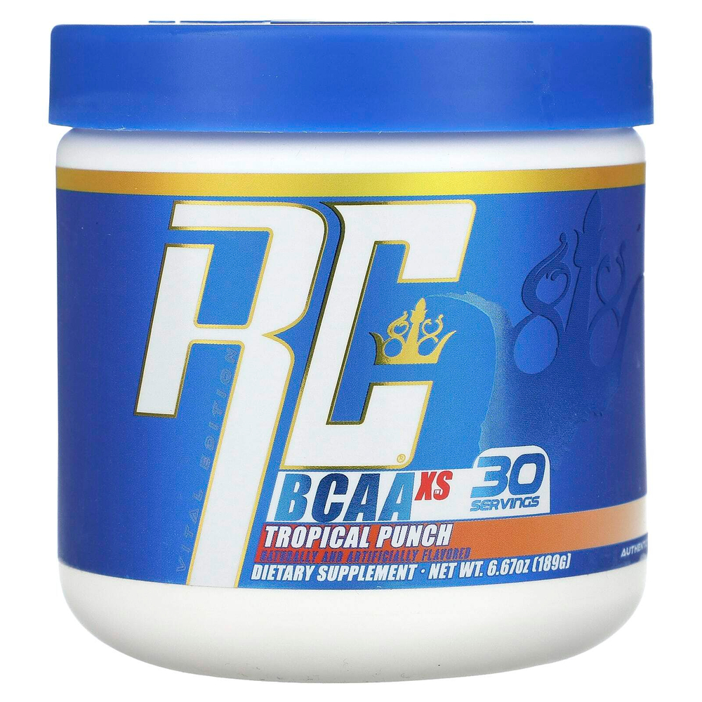Ronnie Coleman, Vital Edition, BCAA XS, добавка со вкусом тропического пунша, 189 г (6,67 унции)
