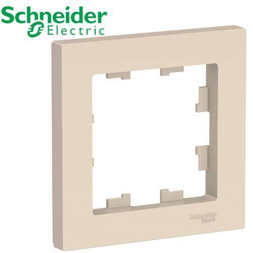 Рамка 1-ая (бежевый) AtlasDesign Schneider ATN000201
