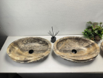 Раковина из оникса ТРИО! Oval Marmo Wave OO-62644 58*38*15