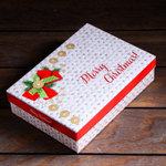 Подарочная новогодняя коробка «С Праздником», 21×15×5.7 см, + бумага тишью 7119686