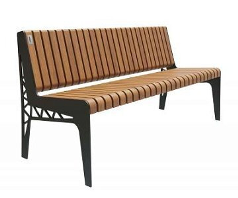 Скамейка стальная «Бургундия»