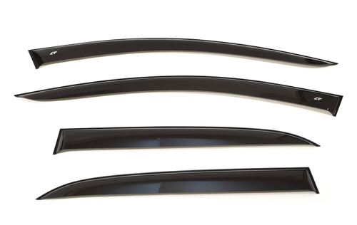 Дефлекторы боковых окон Cobra Tuning на Renault Logan 2 седан 2014 широкие арт.RE13114