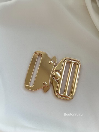 Застежка фастекс "Кобра" металлическая золотистая