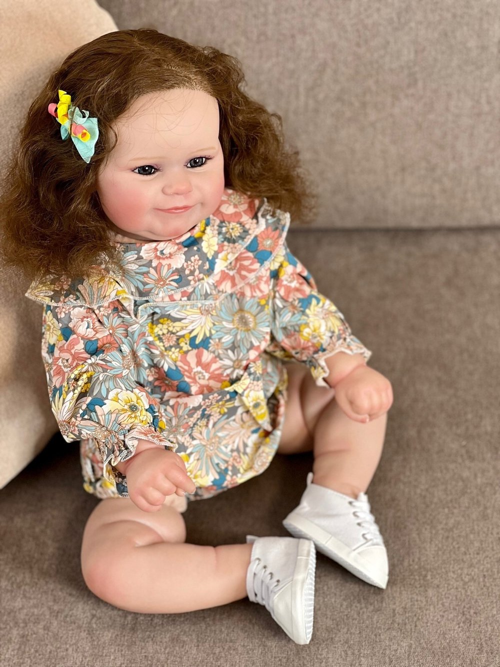 Кукла Реборн мягконабивная 60см в пакете (FA-354)