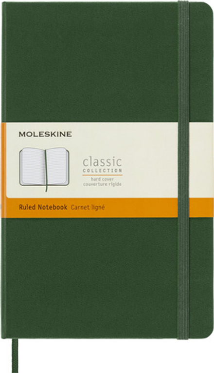 Блокнот Moleskine Classic (QP060K15) 13х21см 240 стр. в линейку, твердая обложка, зеленый