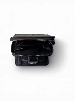 Мужской кошелек-портмоне QOZA, черный