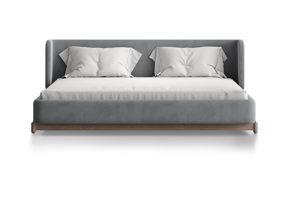 Кровать Basic спальное место 180*200 см (серый, антивандальная)