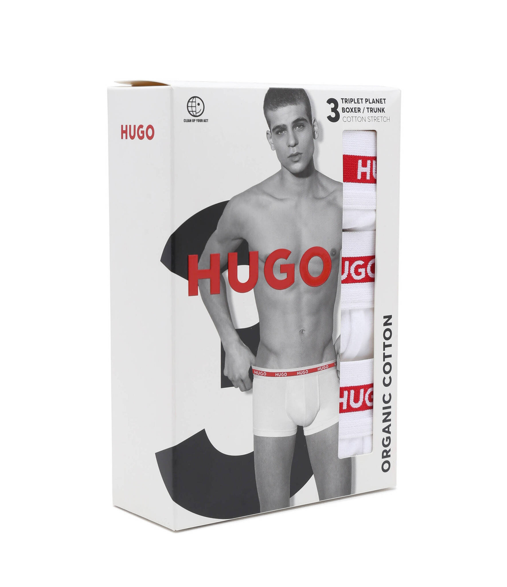 Трусики-боксеры 3шт. TRUNK TRIPLET PLANET Hugo Bodywear - белый(50492375)
