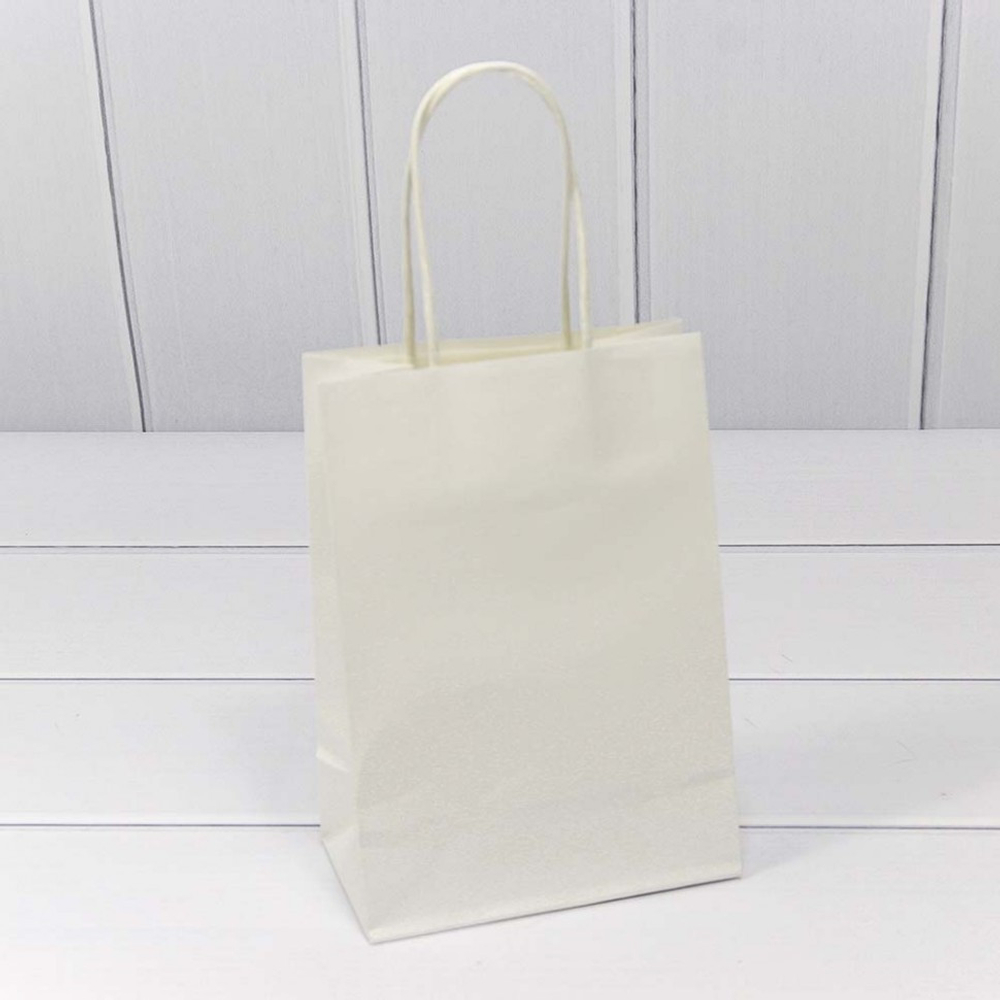 Пакет подарочный 14х20х8см (Белый, Крафт)