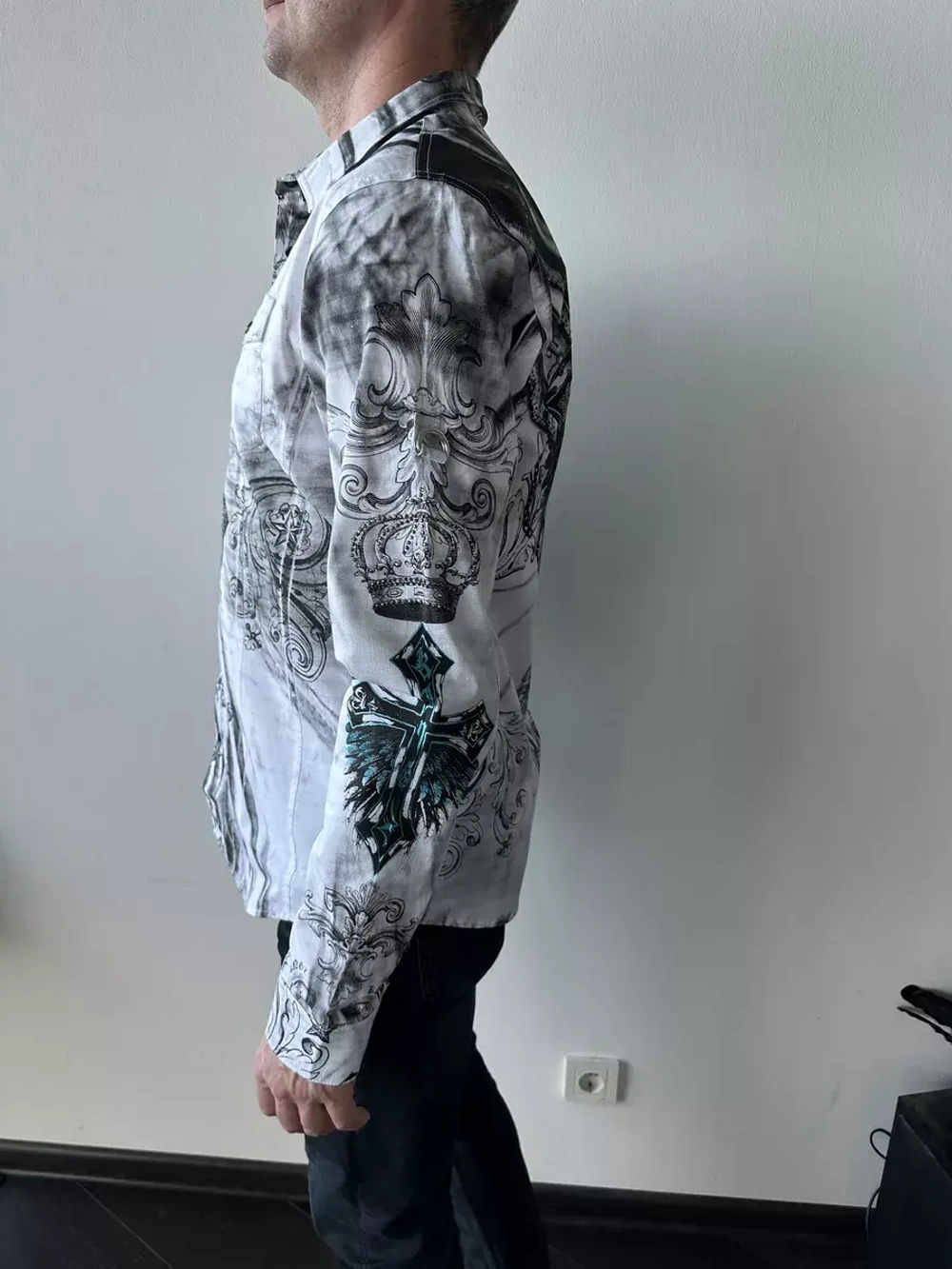 Рубашка с принтом