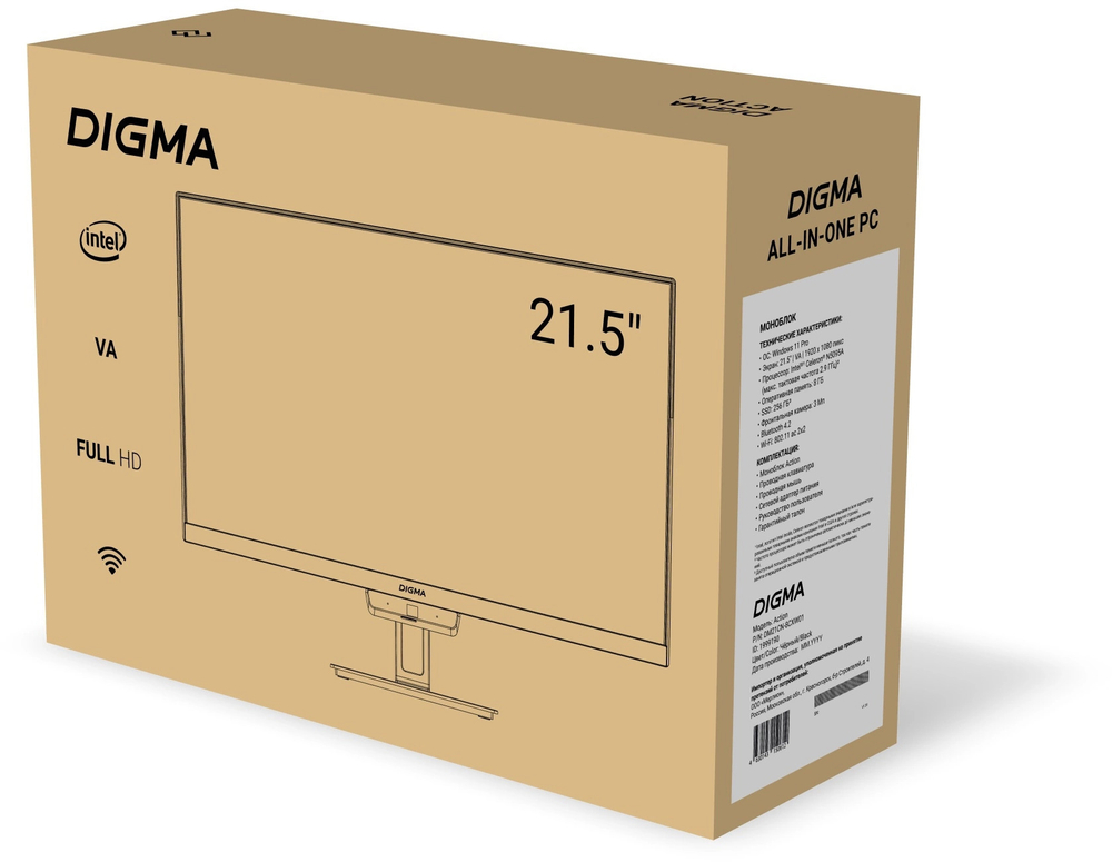 Моноблок 21,5'' Digma ACTION