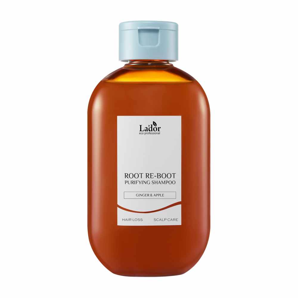 La'dor ROOT RE-BOOT PURIFYING SHAMPOO GINGER&APPLE Шампунь для восстановления корней волос с экстрактами имбиря и яблока 300мл