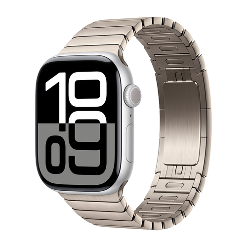 Умные часы Apple Watch Series 10 GPS, 46mm, Silver Aluminium Case with Link Bracelet, Natural