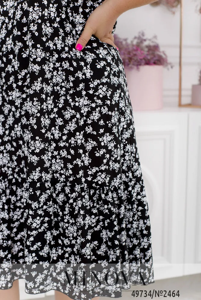 Платье 2464-черный Minova