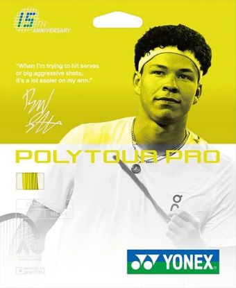 Теннисные струны Yonex Poly Tour Pro Limited Edition (12 м) - желтые