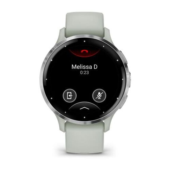 Garmin VENU 3S серо-зеленый с серебристым безелем