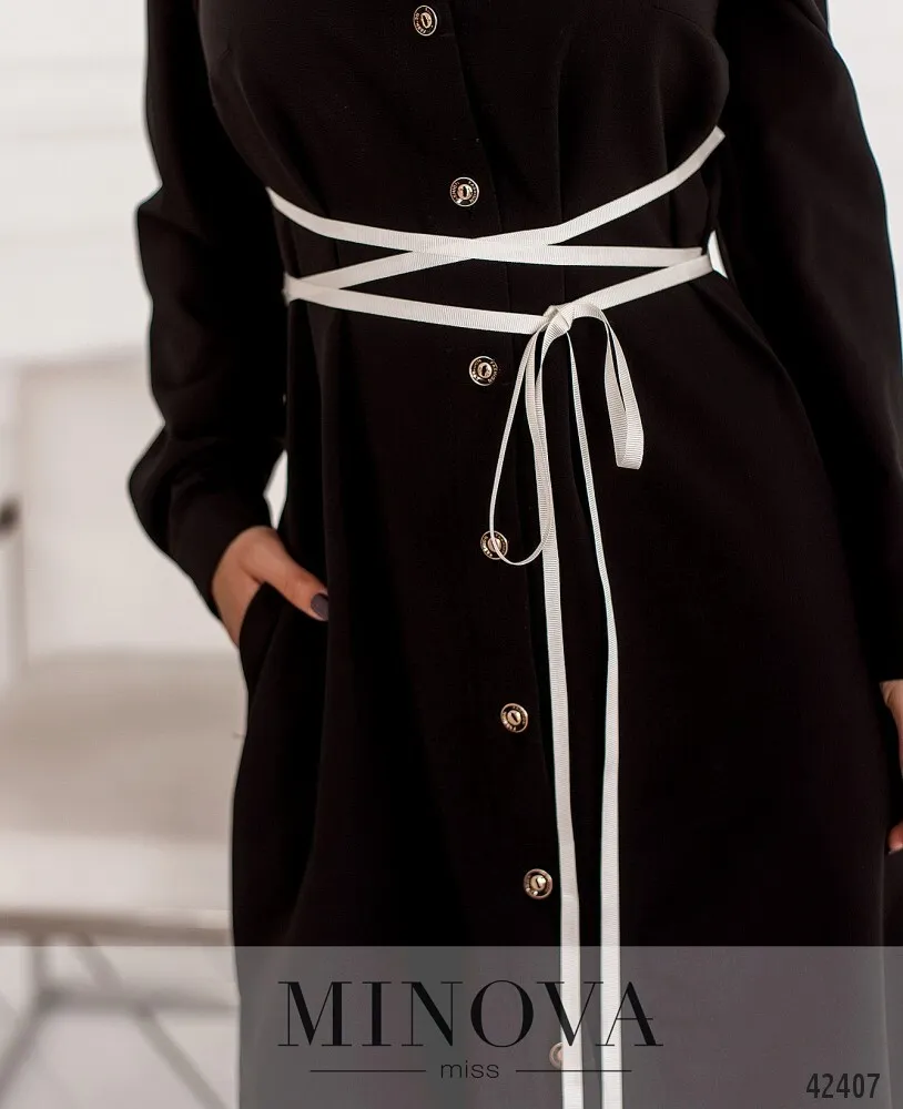 Платье 2077-черный Minova