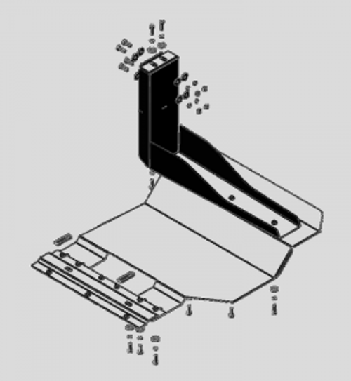 Усиленная защита Motodor бака adblue 4 мм, сталь. для Kamaz 65206 2015-н.в.,Kamaz 5490 2014-н.в.,Kamaz 65806 2015-н.в. арт.27709