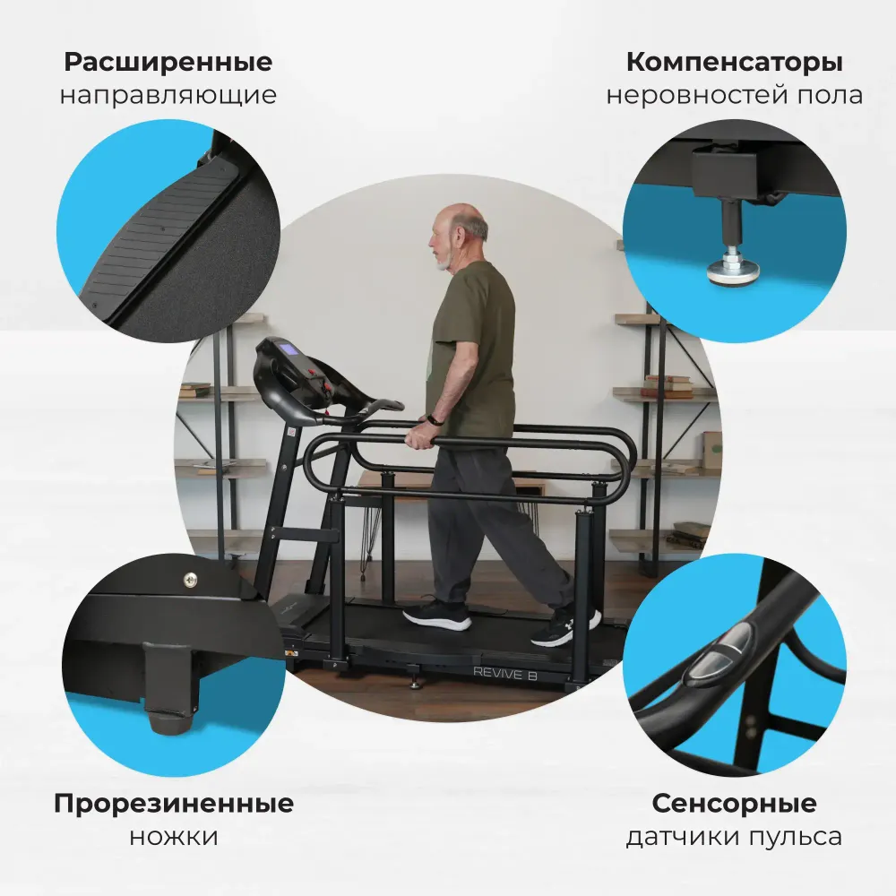 Беговая дорожка для реабилитации домашняя OXYGEN FITNESS REVIVE B