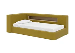 Диван-кровать Cube c нишей L (янтарный FiberGuard)