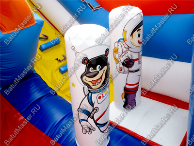 Коммерческий надувной батут "Новая ракета" 6*4.5*6 м