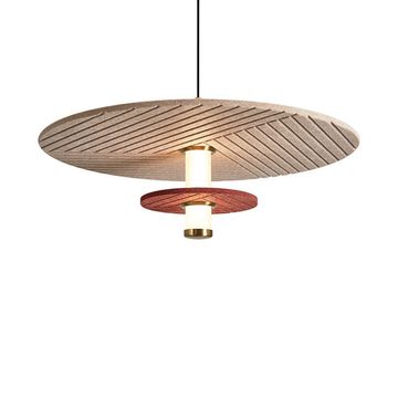 Подвесной светильник 10W 3000K FR5494PL-L9TR черный/бежевый Acoustic Freya