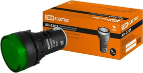Лампа AD-22DS(LED) матрица d22мм зеленый 230В TDM SQ0702-0004