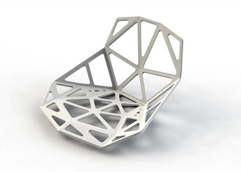 Сидение для стульев непрозрачное усиленное, цвет белый