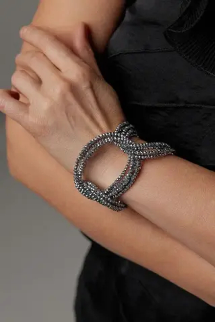 Браслет круги из серебряного венецианского стекла