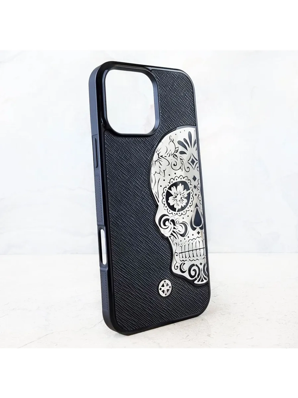 Чехол iPhone 14 Pro Max - Mexican Katrina's Skull Saffiano