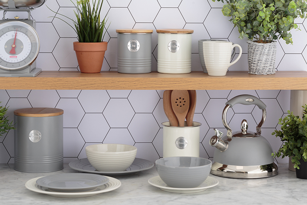 Емкость для хранения кофе Living серая 1л TYPHOON