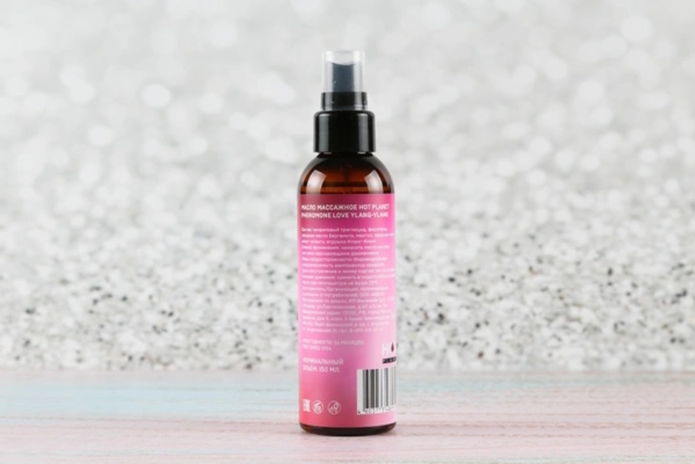 Массажное масло Hot Planet Pheromone Love иланг-иланг, 150 мл