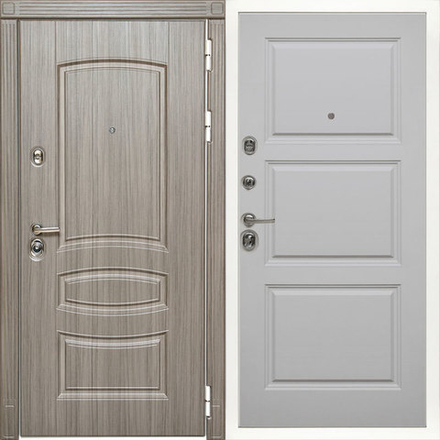 Входная металлическая дверь Сударь Diva МД-42 М9 Силк маус (белая коробка) 3К с шумоизоляцией