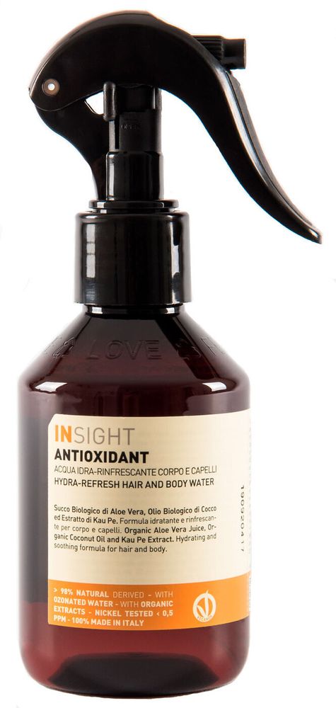 ANTIOXIDANT HAIR AND BODY WATER / Увлажняющая и освежающая вода для волос и тела