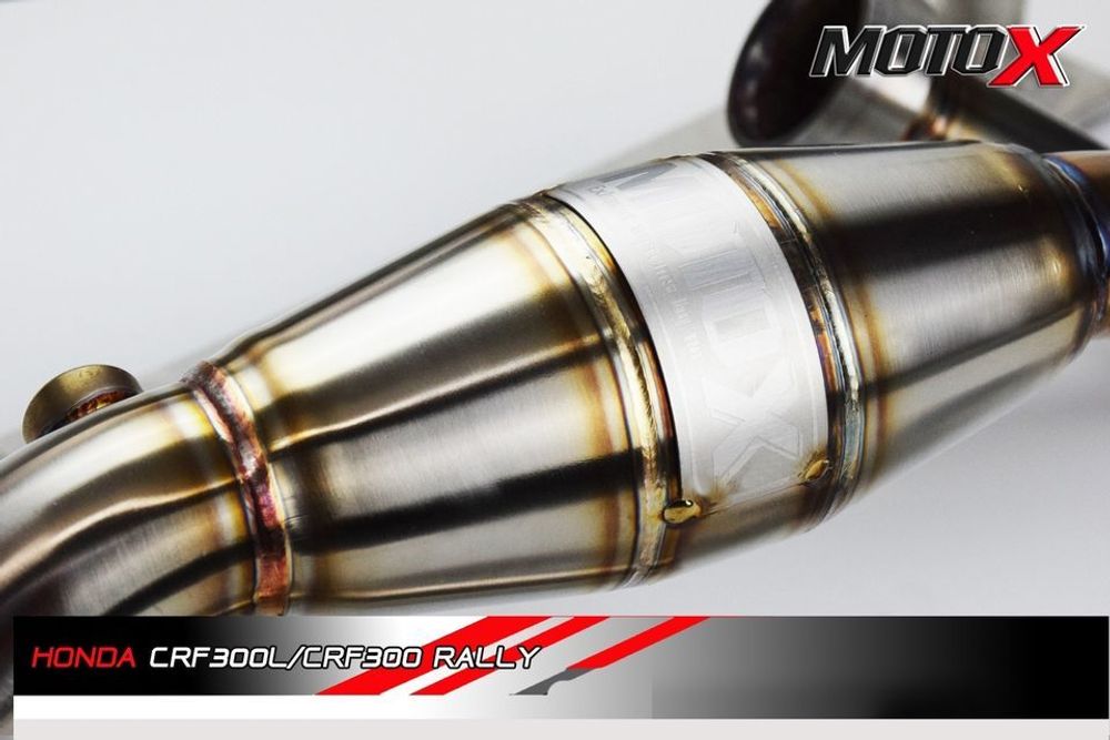 Moto-X Full Exhaust System for Honda CRF300L-RALLY300 (2021). Made in Thailand. V.1