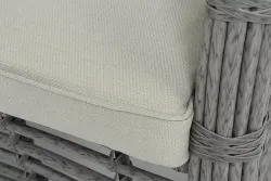 "Ницца" диван из искусственного ротанга трехместный, цвет серый