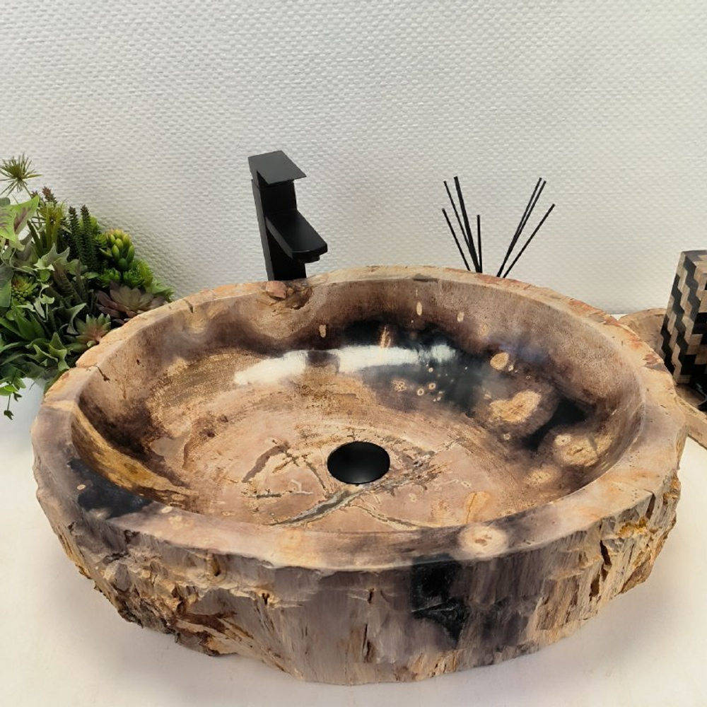 Раковина из окаменелого дерева OD-62503 61*48*16