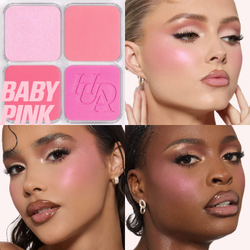 Huda Beauty Blush Filter Blurring Blushlighters Palette - baby pink