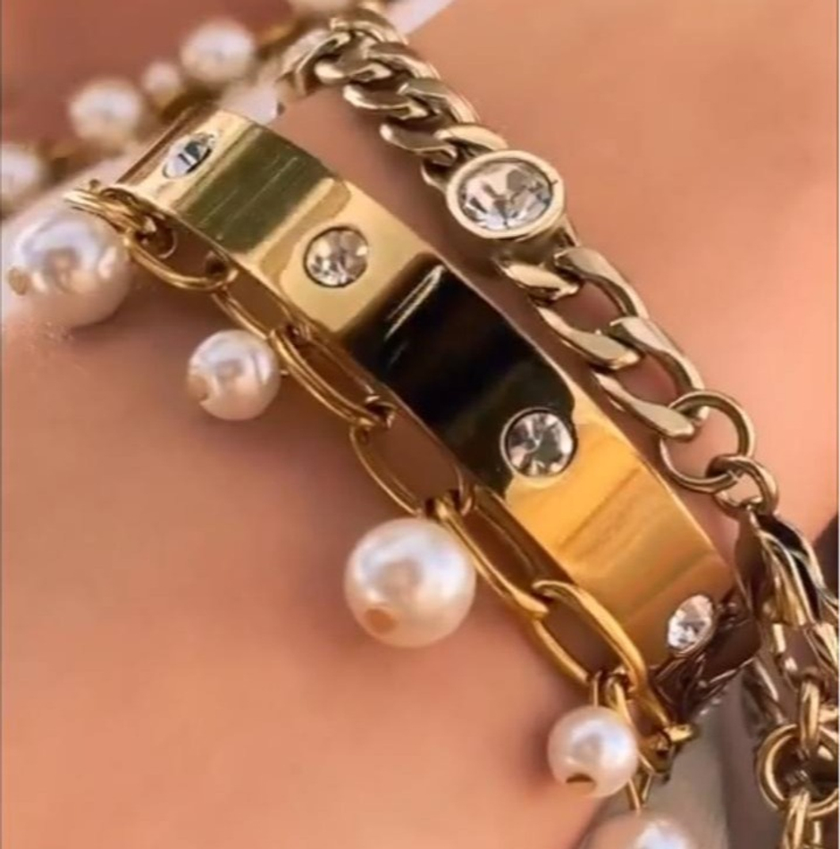 Браслет Dyrberg Kern BELLA II SG CRYSTAL 390137