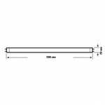 Люминесцентная линейная лампа T8 L 18W/640 4000К G13 590mm СМ Osram 4008321959652