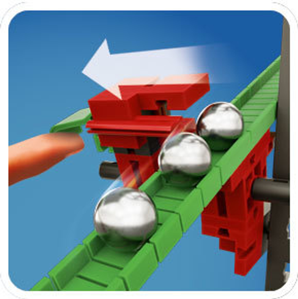 Конструктор Fischertechnik PROFI Dynamic Stop & Go / Семафор, Динамика (шариковая дорожка)