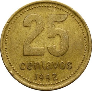 25 сентаво 1992 Аргентина
