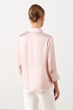 22992 Блузка женская (розовый принт)