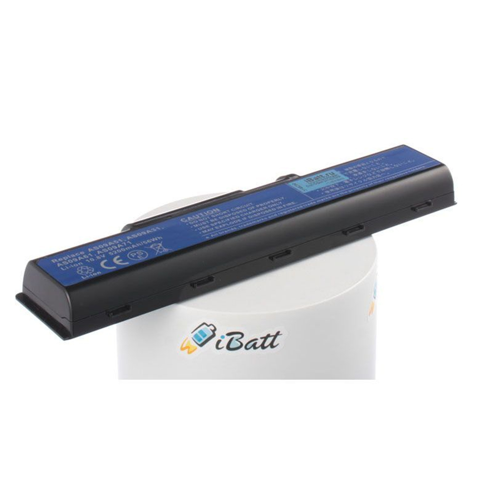 Аккумуляторная батарея iBatt 5200 mAh для ноутбуков Acer AS09A31 AS09A41, AS09A51