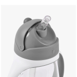 Уцененный товар: детский поильник-непроливайка с трубочкой BEABA, 300 мл серый